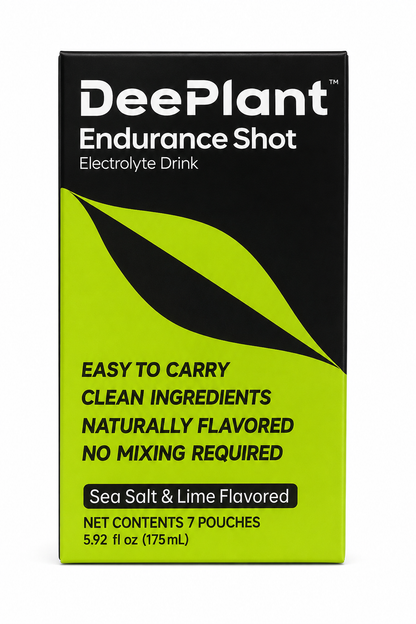 DeePlant Endurance Shot Electrolyte Drink, – Sea Salt Lime